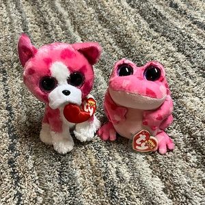 Lot of 2 Valentine’s Day Ty Beanie Boos - Romeo & Smitten